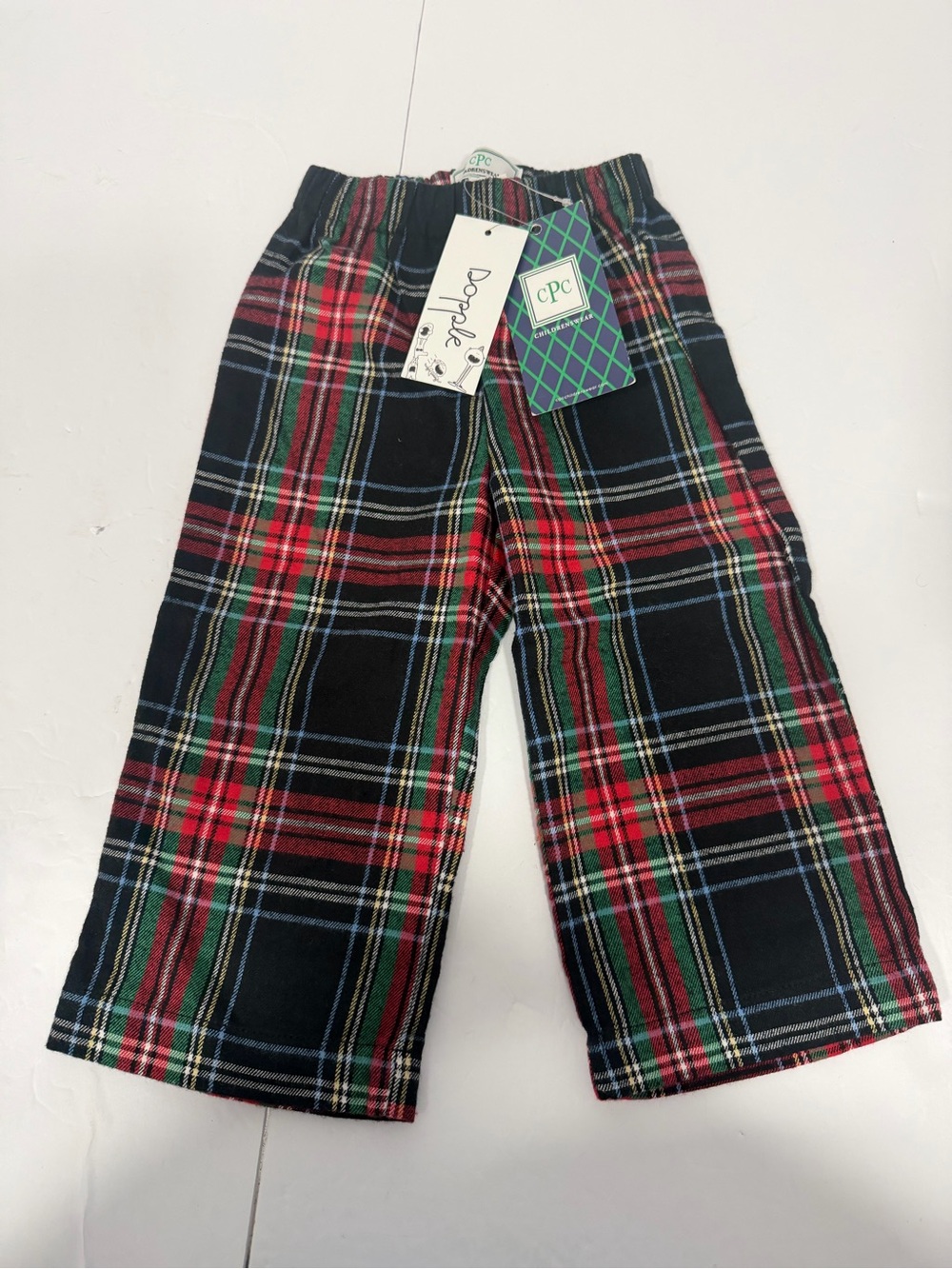 9-12M Scottish Blue Tartan Myles Pants By CPC Childrenswear